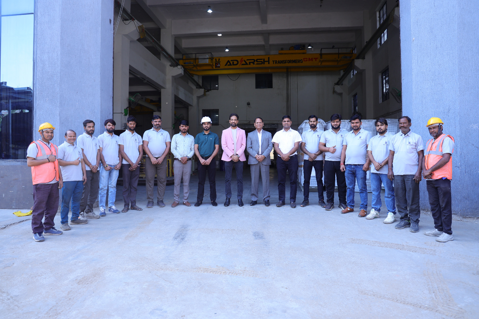 Adarsh Transformers - Full Team at Factory